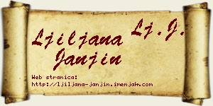Ljiljana Janjin vizit kartica